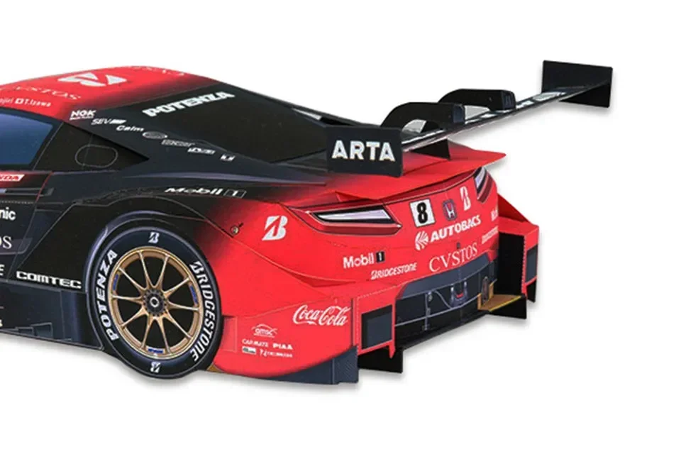 WRC 2019 NSX-GT 1:24 نموذج ورقي للسيارة، Dakar World Rally Racing Origami Art، صناعة يدوية ثلاثية الأبعاد Papercraft DIY Craft ZX-118