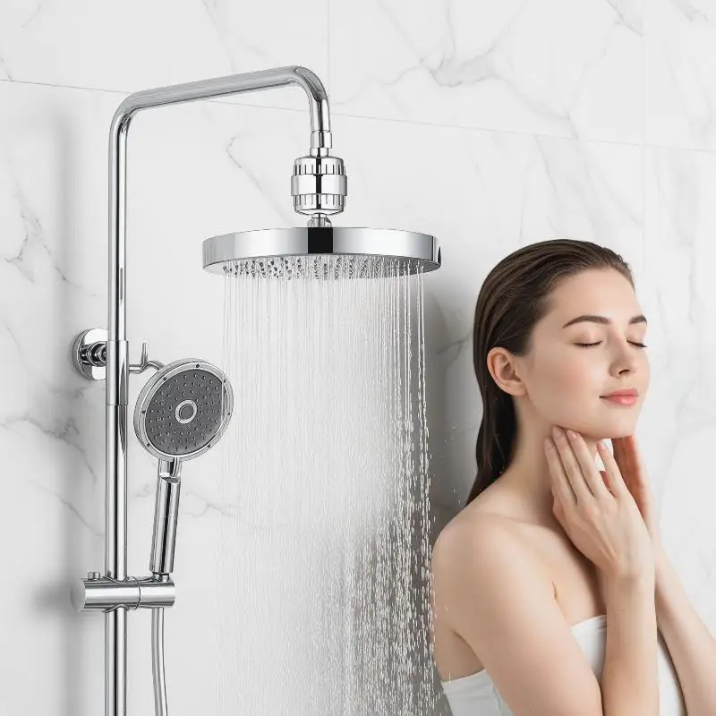 New 15/20 Stages High Output Shower Water Filter To Remove Heavy Metals Chlorine Fluoride Filtered Soften Hard Water For Shower