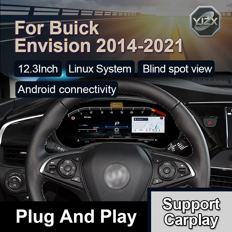 

Автомобильные аксессуары для Buick Envision 12,3-дюймовый ЖК-цифровой кластер с умным спидометром Carplay