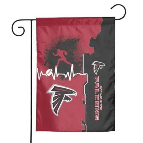 Heartbeat Sports Style Atlanta Falcons 2-Sided Outdoor Garden Flag 12 X18in