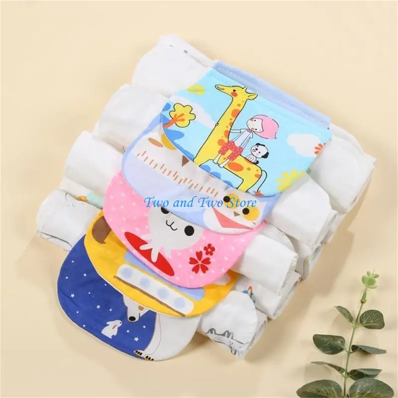 HX6F モスリンベビータオルナチュラルコットン幼児バス漫画タオルフェイスクロス