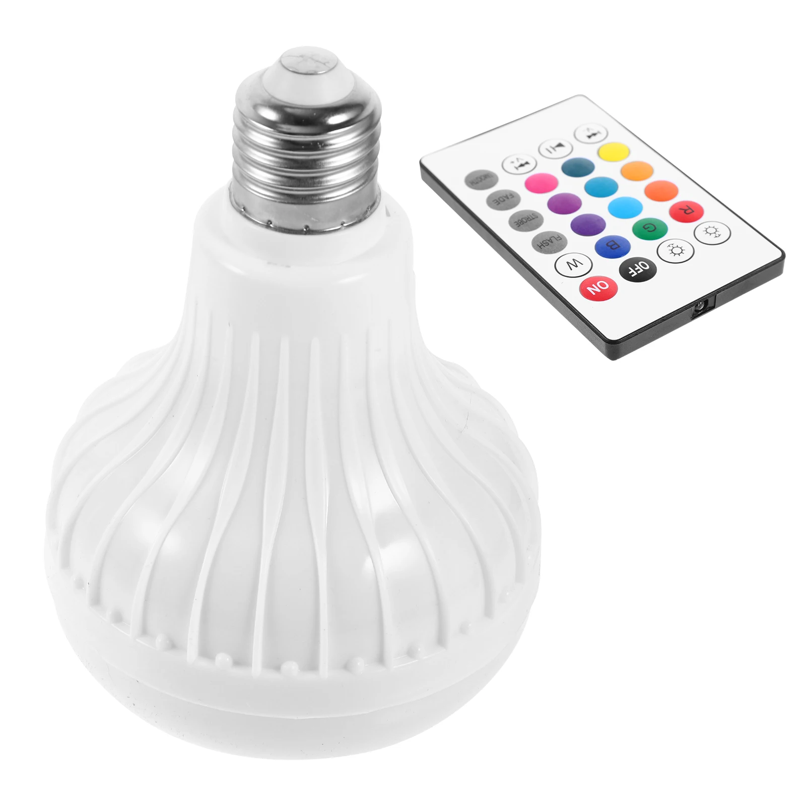 

Smart Led Light Bulb Speaker Rgb Color Changing Dimmable Adjustable 4 Modes Pc Aluminum 13.5X9.5X9.5Cm 5.3X3.7X3.7Inch Remote