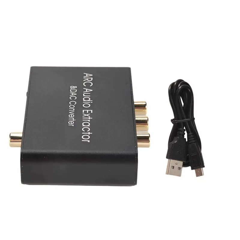 A31T 192KHz for ARC Audio Adapter Extractor Digital to Analog Converter DAC SPDIF Coaxial RCA 3.5mm Output