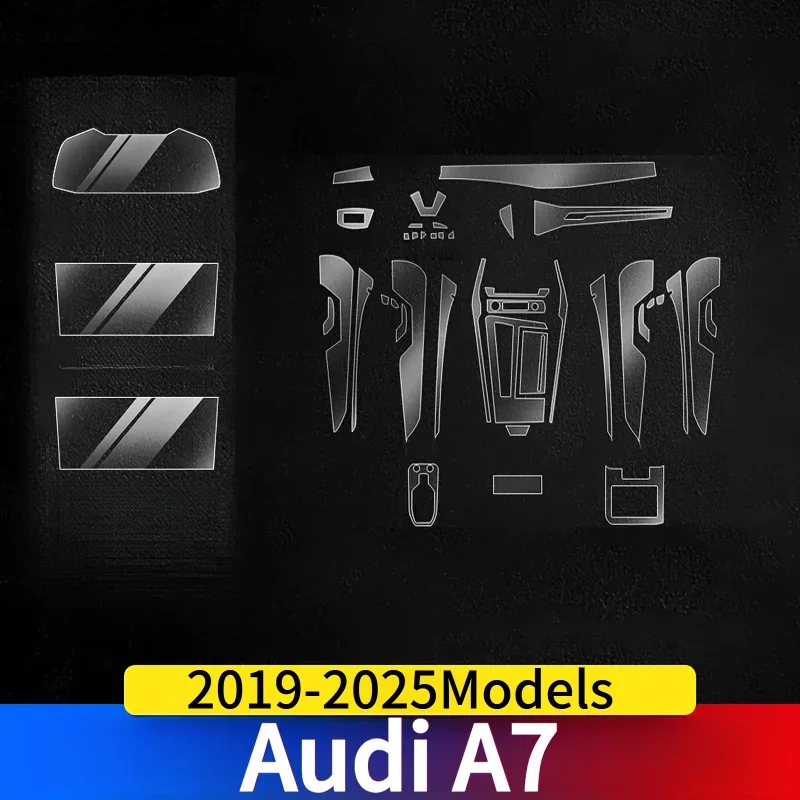 For Audi A7 2019-2025Models Dashboard Multimedia GPS Console Navigation Transparent Anti-Scratch Protection Film Modification