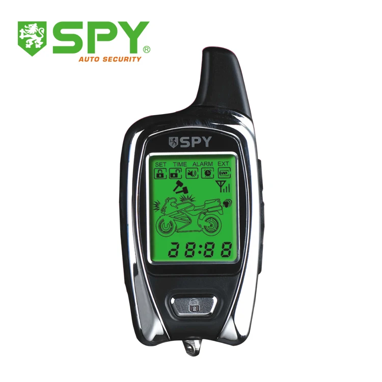 SPY Hot Selling Universal Waterproof Motorcycle Alarm CE Certification Microwave Sensor Blue LED Indicator 4-Button 12-Month
