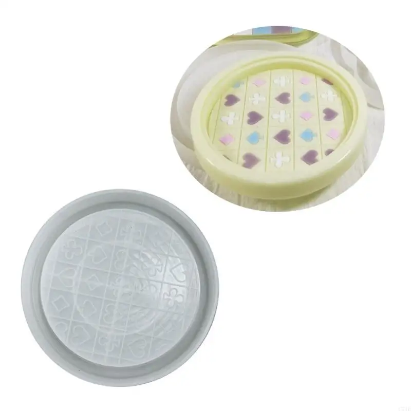 Silicone Jewelry Tray Mold Flower Coasters Resin Mold Silicone Tray Mold for DIY Jewelry Storage Box Home Decorations
