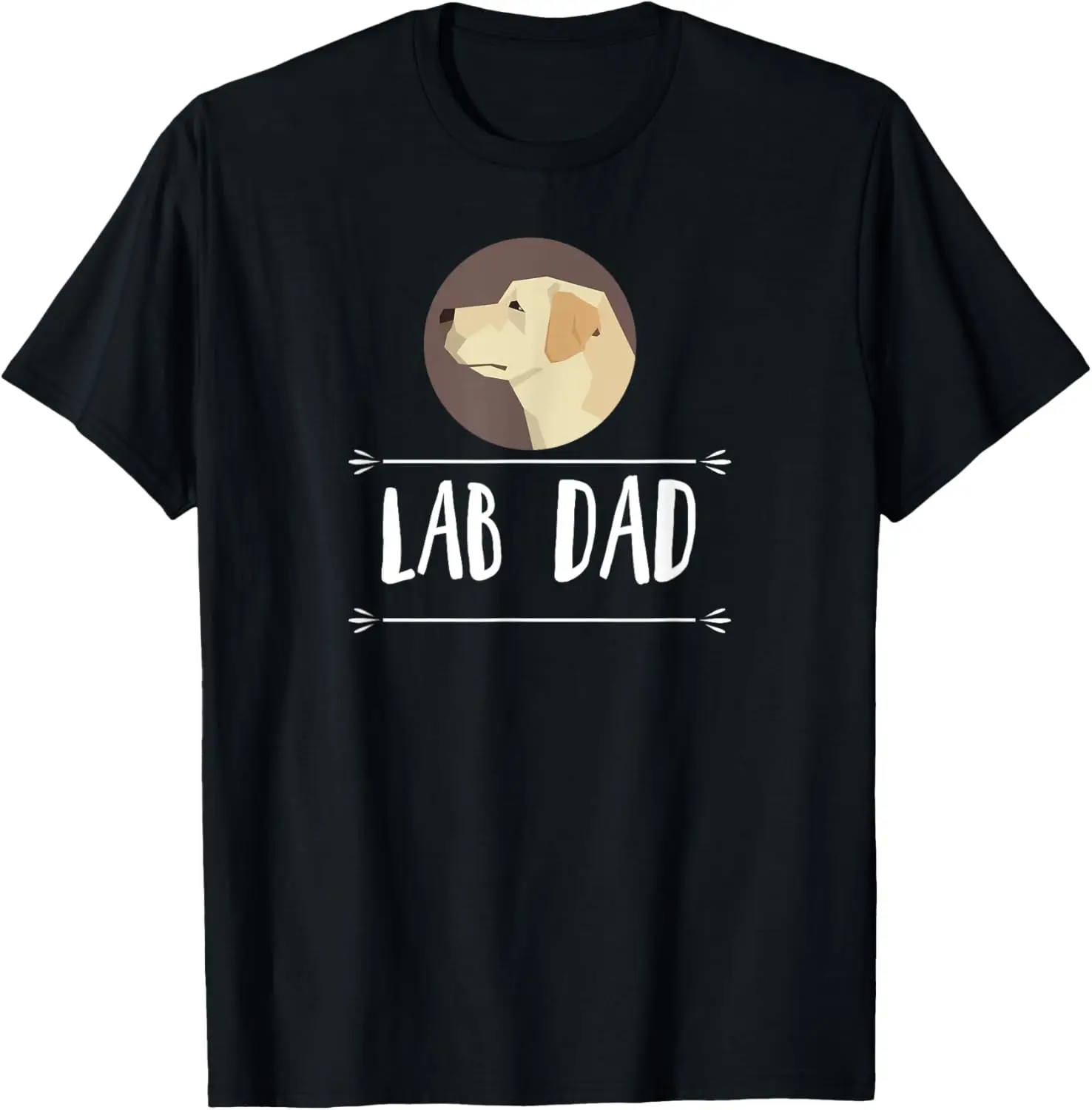 Lab Dad! Żółta koszulka z psem labradora retrievera