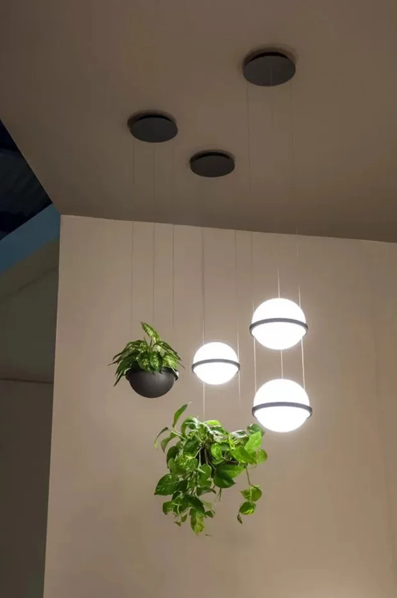 2023 Nordic Plant Pendant Lights DIY garden Led Lamp Flower Pot Hanging Lamp Dining Room Restaurant Lighting Fixtures Home Decor