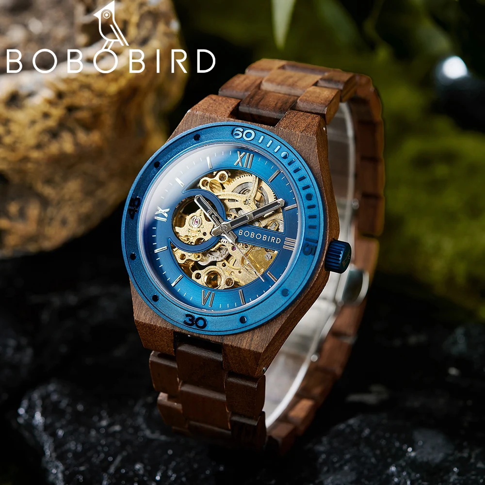 

Luxury Fashion Men's Watches with Automatic Movement Mechanical Wrist Watches from BOBO BIRD the Hottest Gifts for Father's Day