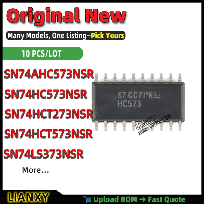SN74HCT273NSR SN74LS373NSR SN74HCT573NSR SN74HC573NSR SN74AHC573NSR SOIC-20 Octal D-Type Latch New Original