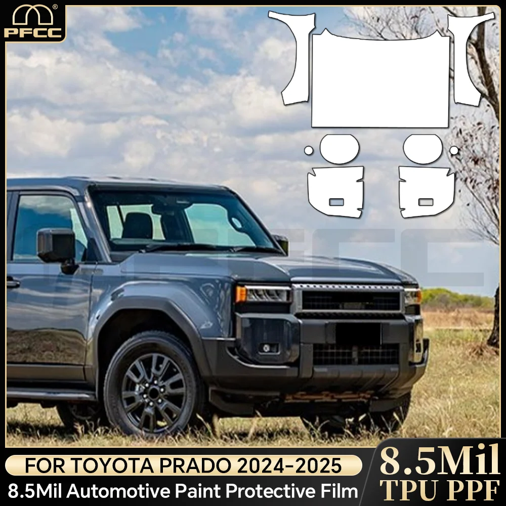 For Toyota Land Cruiser 250 Prado 2024 2025 Invisible Car Wrap TPU Film Protective Layer Car Modification Accessories