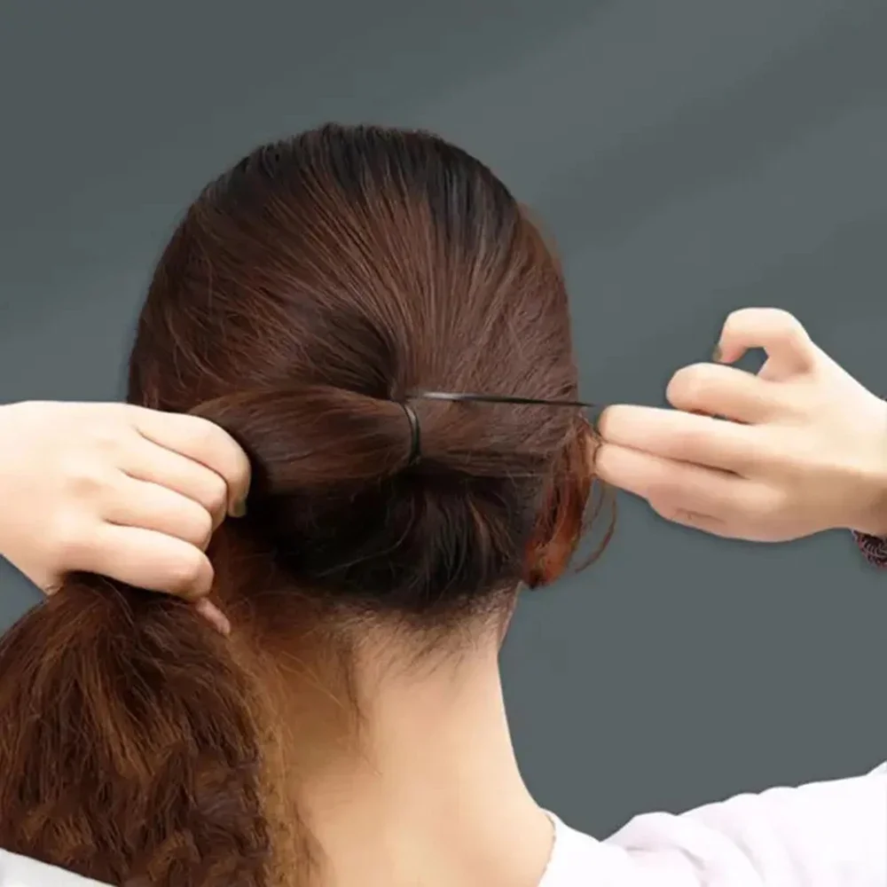 Elastische Haaraccessoires für Kinder, 1000 Stück farbige Einweg-Gummibänder, schwarze transparente weiche Haarbänder – Detail 3