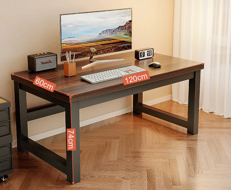 !@ Modern Minimalist Extendable Home Office Writing Desk Wooden PC Learning Computer Desk