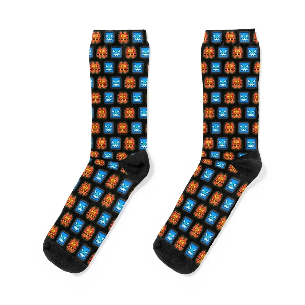 

Geometry dash Socks winter japanese fashion luxe Boy Child Socks Women's