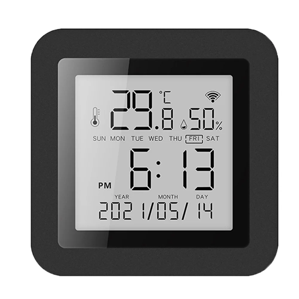 Smart WiFi Digital Indoor Thermometer Hygrometer Support Alexa Google Assistant Temperature Humidity Sensor for Home Greenhouse