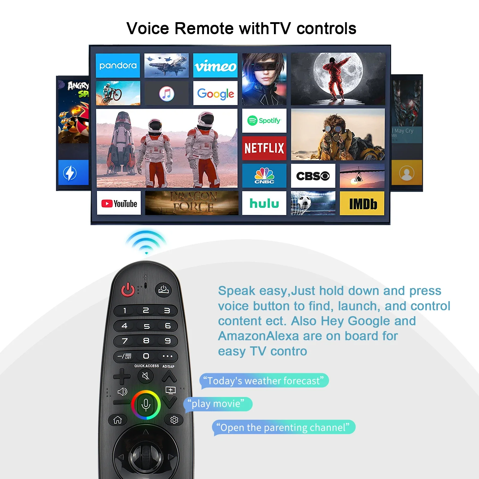 Universal Remote Control For LG Smart TV Magic Remote No Voice Pointer Function Compatible With All LG TV Models Replacement
