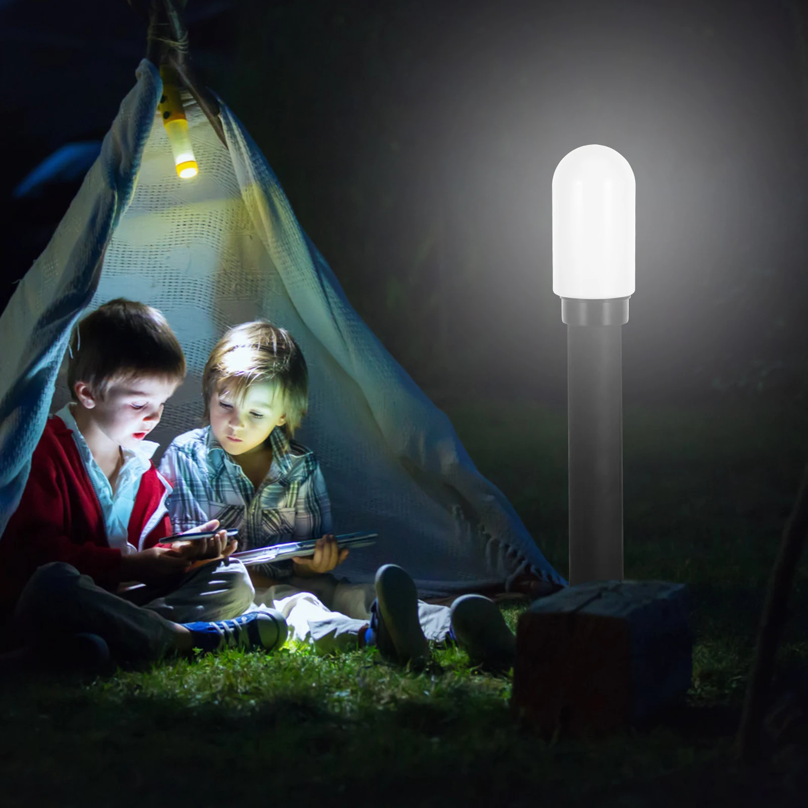 

Garden Lampshade Cylindrical for Outdoor Lighting Cover Replacement Accessory Kit Threaded Port Canned Lights