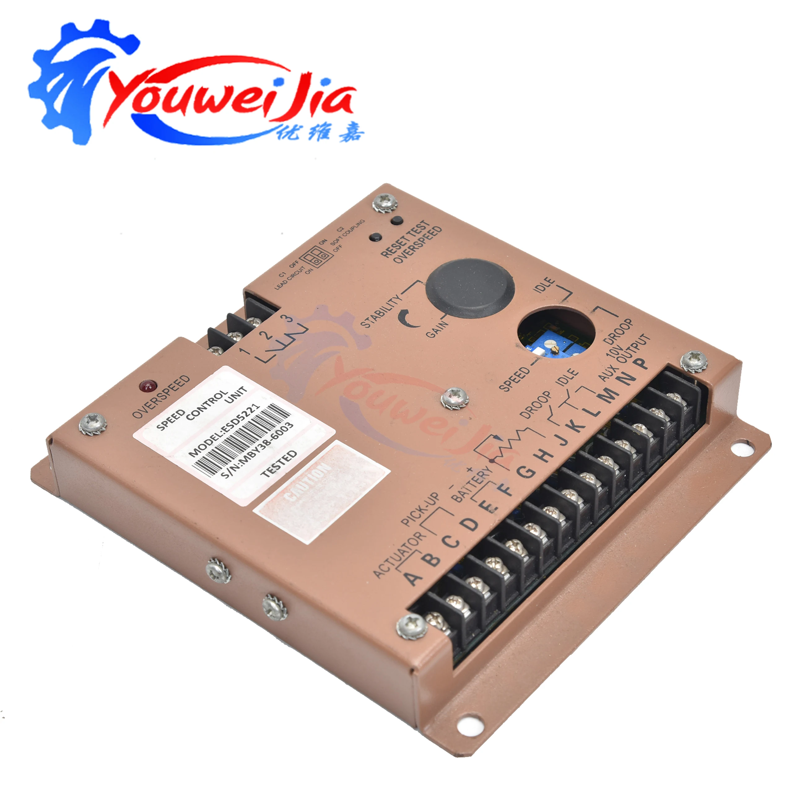 Governor controller of ESD5221 diesel engine speed control unit