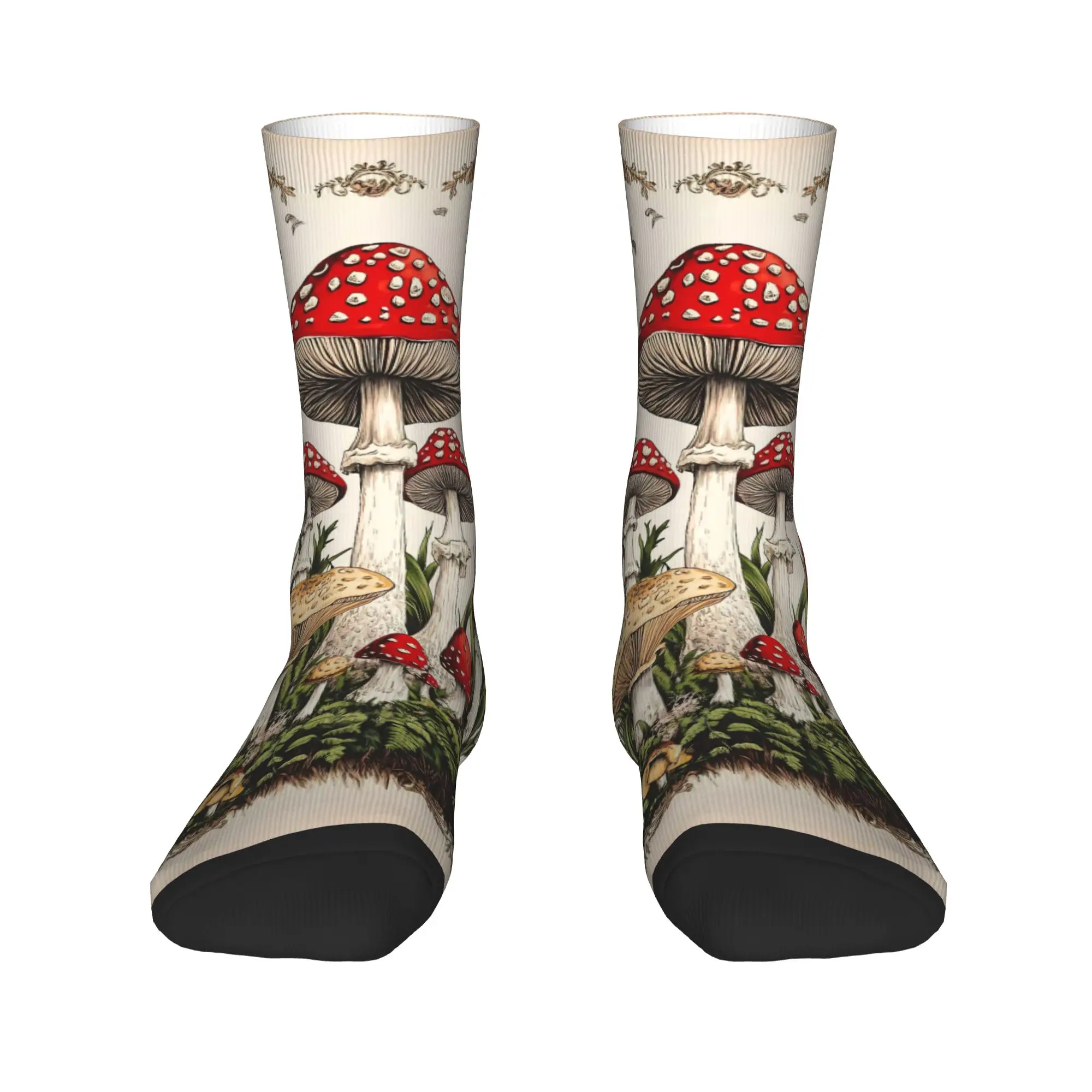Couple Socks Dreamy Forest Mushroom  Stockings Spring Harajuku Breathable Socks Design Cycling Anti Slip Socks