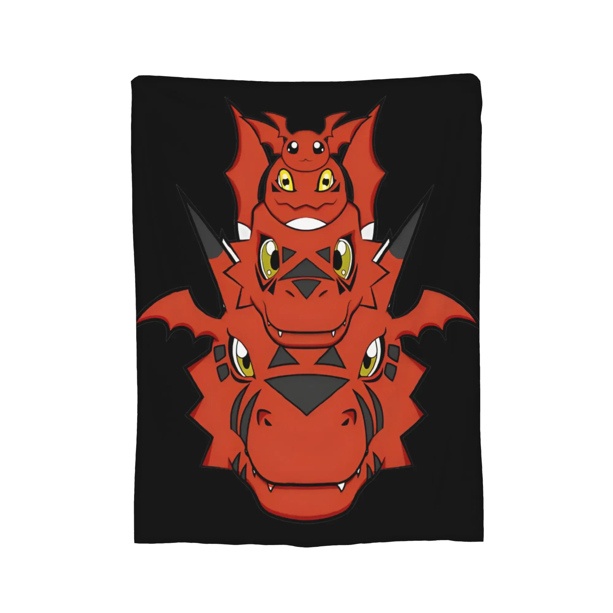 Jyarimon Gigimon Guilmon Growlmon Evolution Knitted Blankets Digimon  Wool Throw Blankets Summer Bedspreads