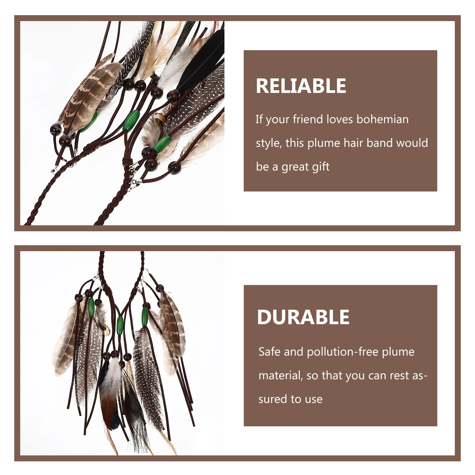 

Hair Accessories Women Plume Headband Bohemian Indian Costume Stylish Hair Tools