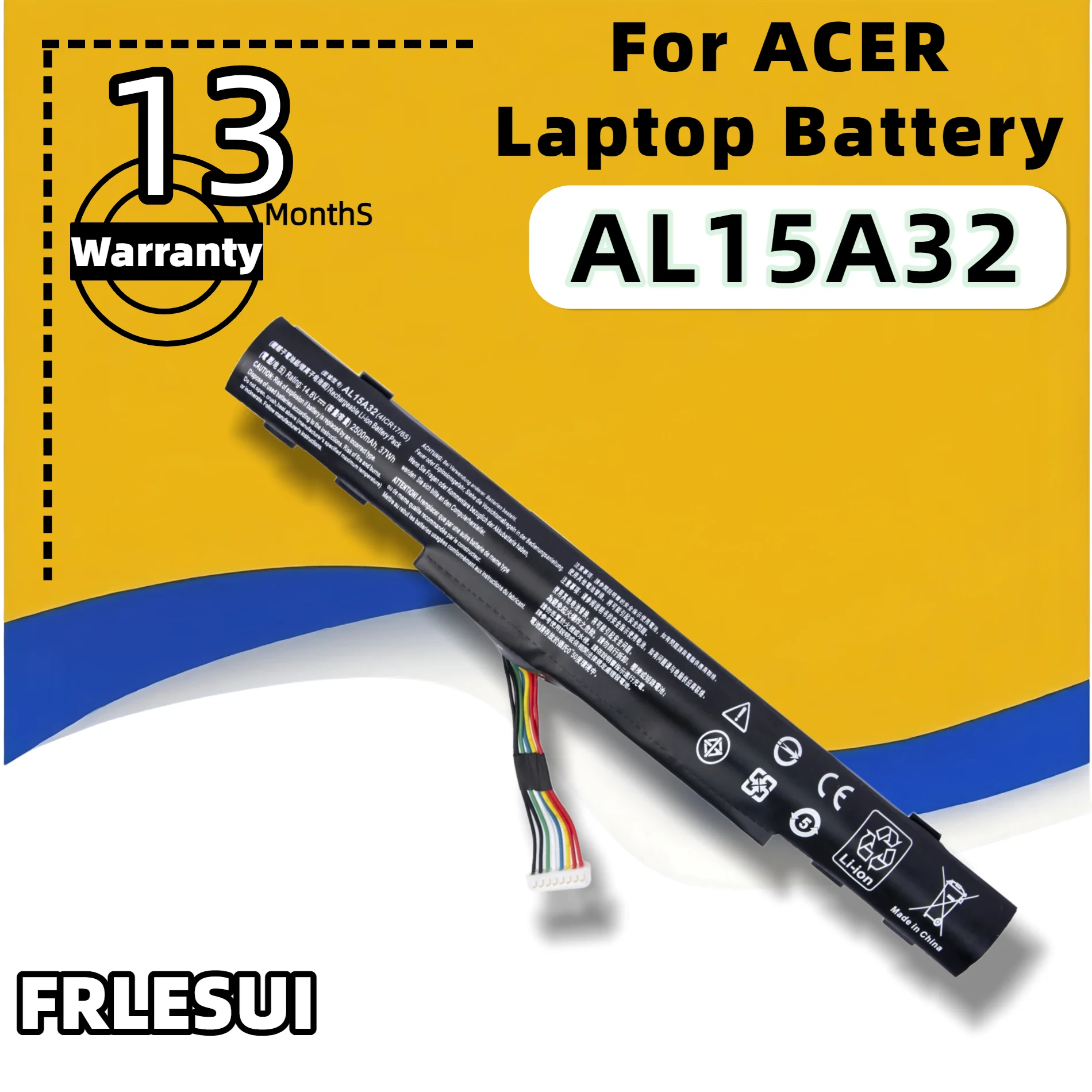 FRLESUI AL15A32 For Acer Battery Aspire E5-553G E5-772G E5-573G E5-473G E5-573G-57IR E5-473G E5-473G-56T8 E5-522G P257 P258 P227