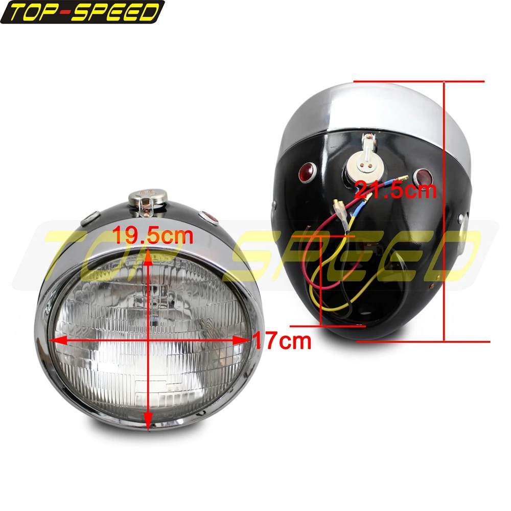 عدسات أمامية بديلة لمصباح أمامي للدراجة النارية ضوء شحن أحمر لين لzindapp DB DS BMW KS750 K750 BW40 Dnepr الاورال Sidecar