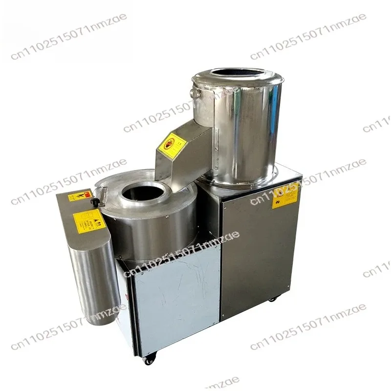 Stainless Steel Sweet Potato Slicer Taro Washer French Fry Cutter with Gear Motor & Bearing