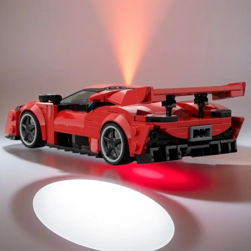 

335PCS MOC City Champions Super Car Racing F80 Model Technology DIY Creative Assembly Building Blocks Display Birthday Gift Set