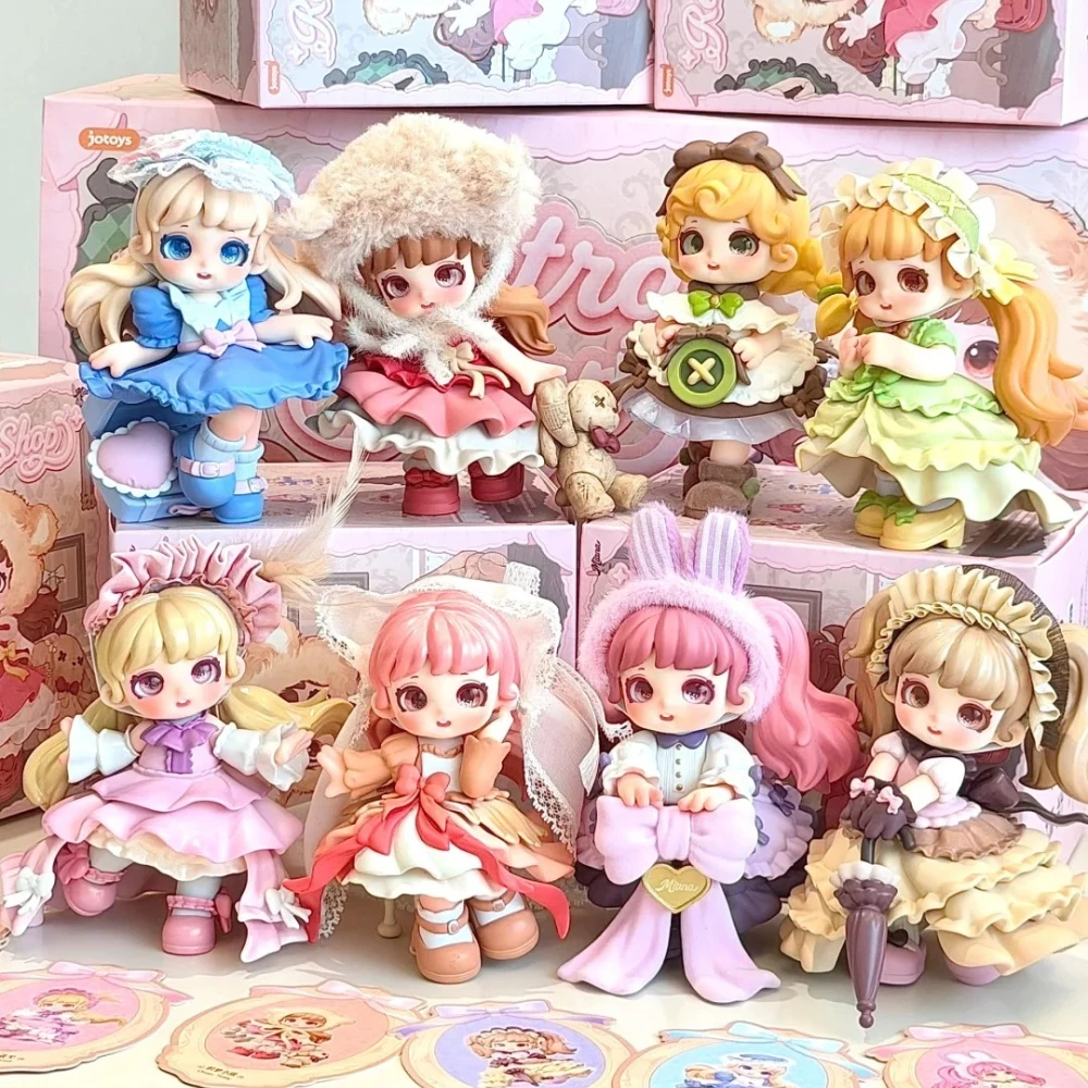 

Miana Retro Shop Series Blind Box Anime Peripherals Figure Doll Model Cute Desktop Decoration Trendy Surprise Bag Girls Toy Gift