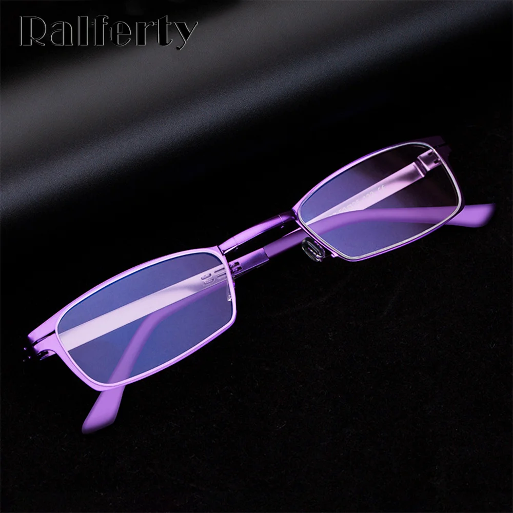 Mini Folding Grade Reading Glasses Women Men Rectangle Small Metal Long Sighted 2.0 2.5 Presbyopia Magnifying Glasses Anti Blue