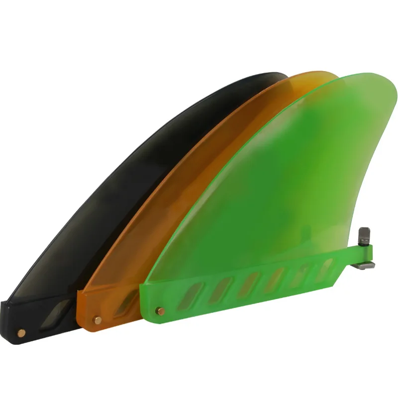 Paddle Board Tpu Fin Tail Rudder Water Divider 4.6inch Bendable, Soft, and Break-resistant Yellow-green Surfboard Accessory