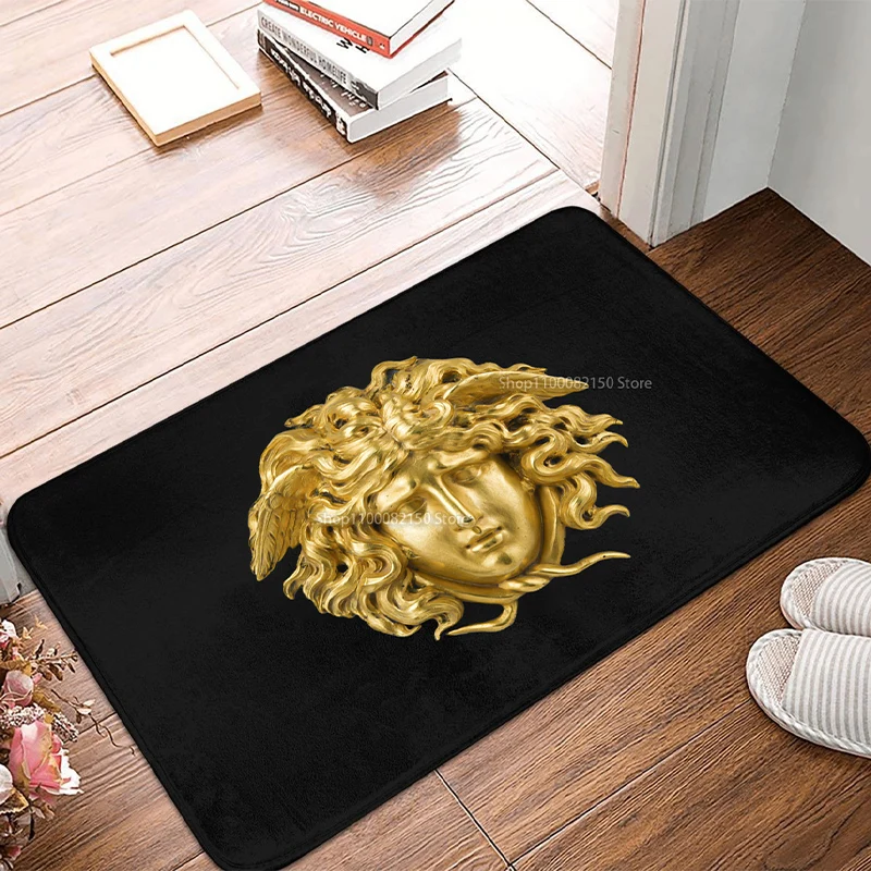 

Snake Hair Greek Mythology Medusa Head Doormat Rug Carpet Mat Footpad Polyester Anti-slip Washable Floor Mat Room Home Corridor