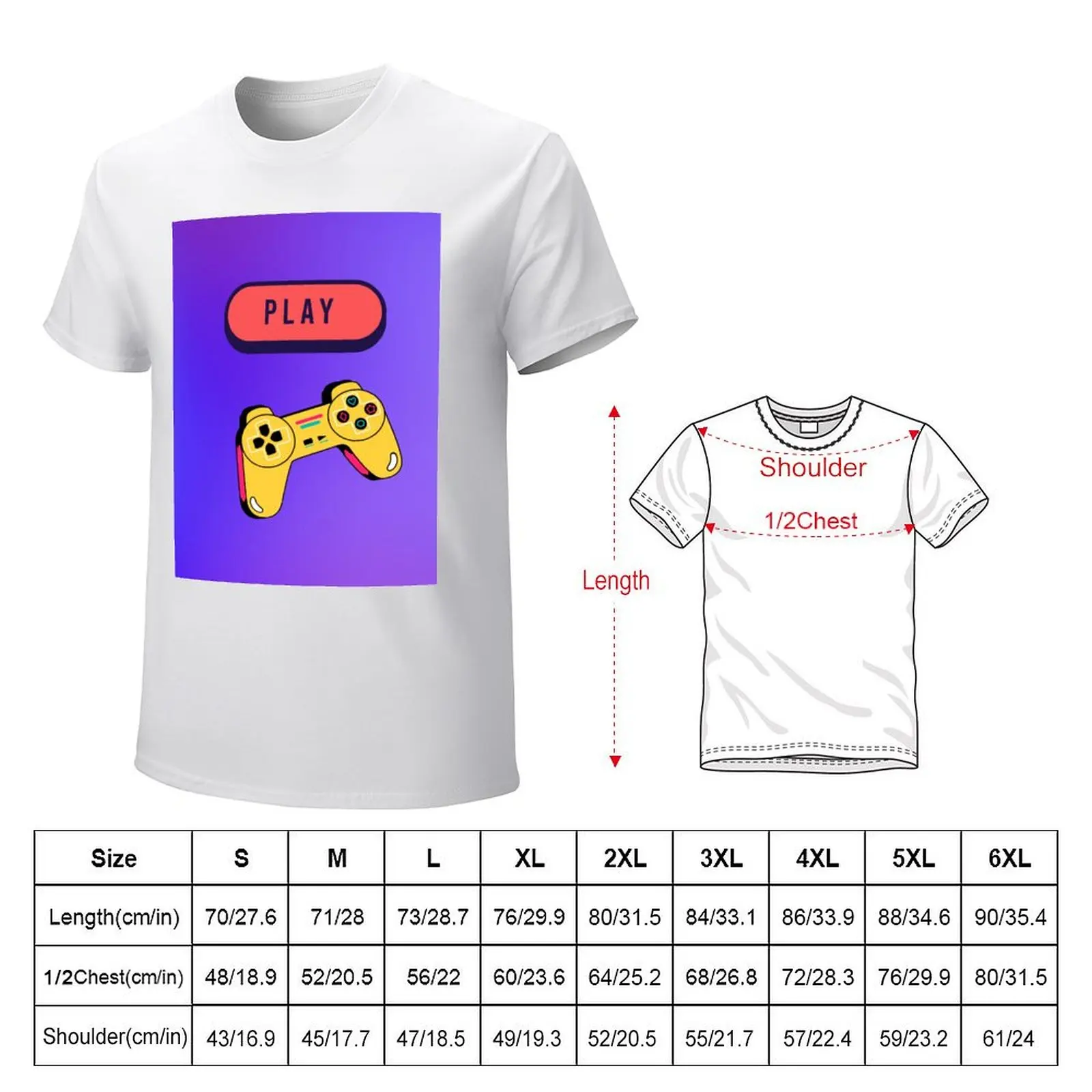 video games play T-Shirt customs Short sleeve tee Short sleeve tee men