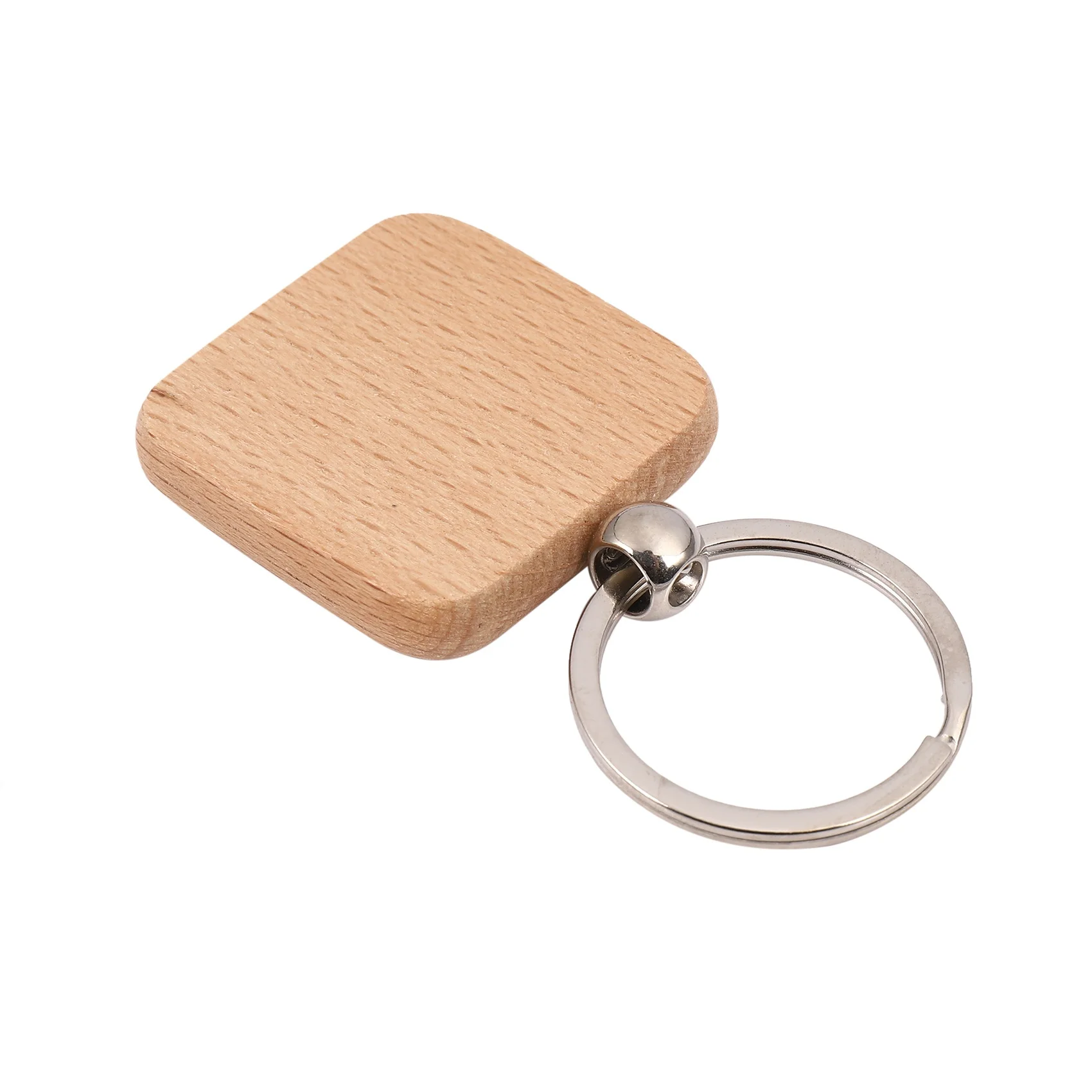 60pcs-blank-square-wooden-keychain-diy-key-tag-gift