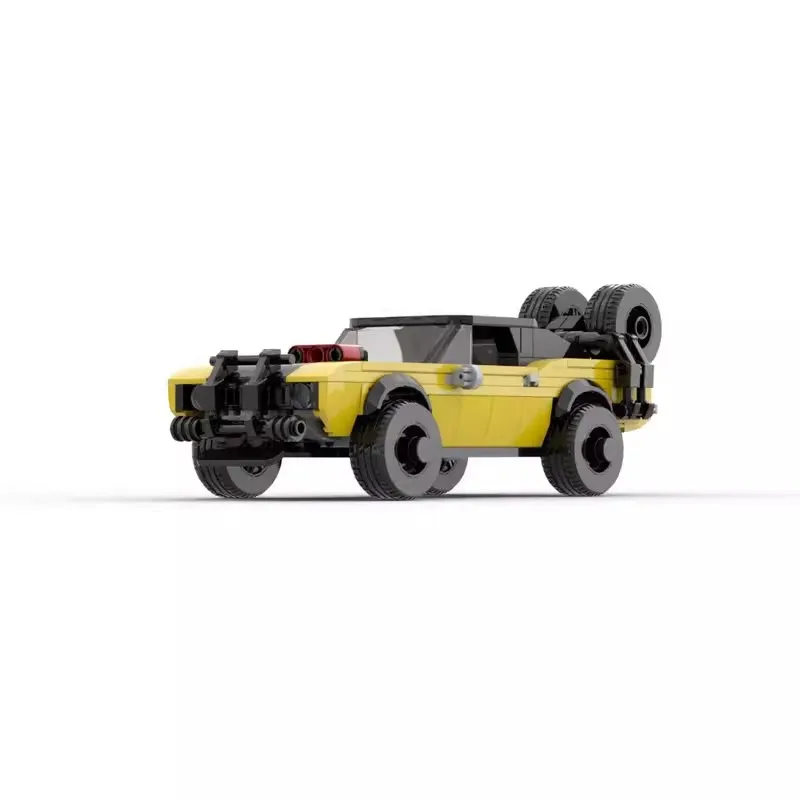 Bricklink Moc Mad Max Camaroed Race Muscle Car Voertuigen Snelheid Kampioenen Racer Sets Bouwstenen Kid Speelgoed Kerstcadeau