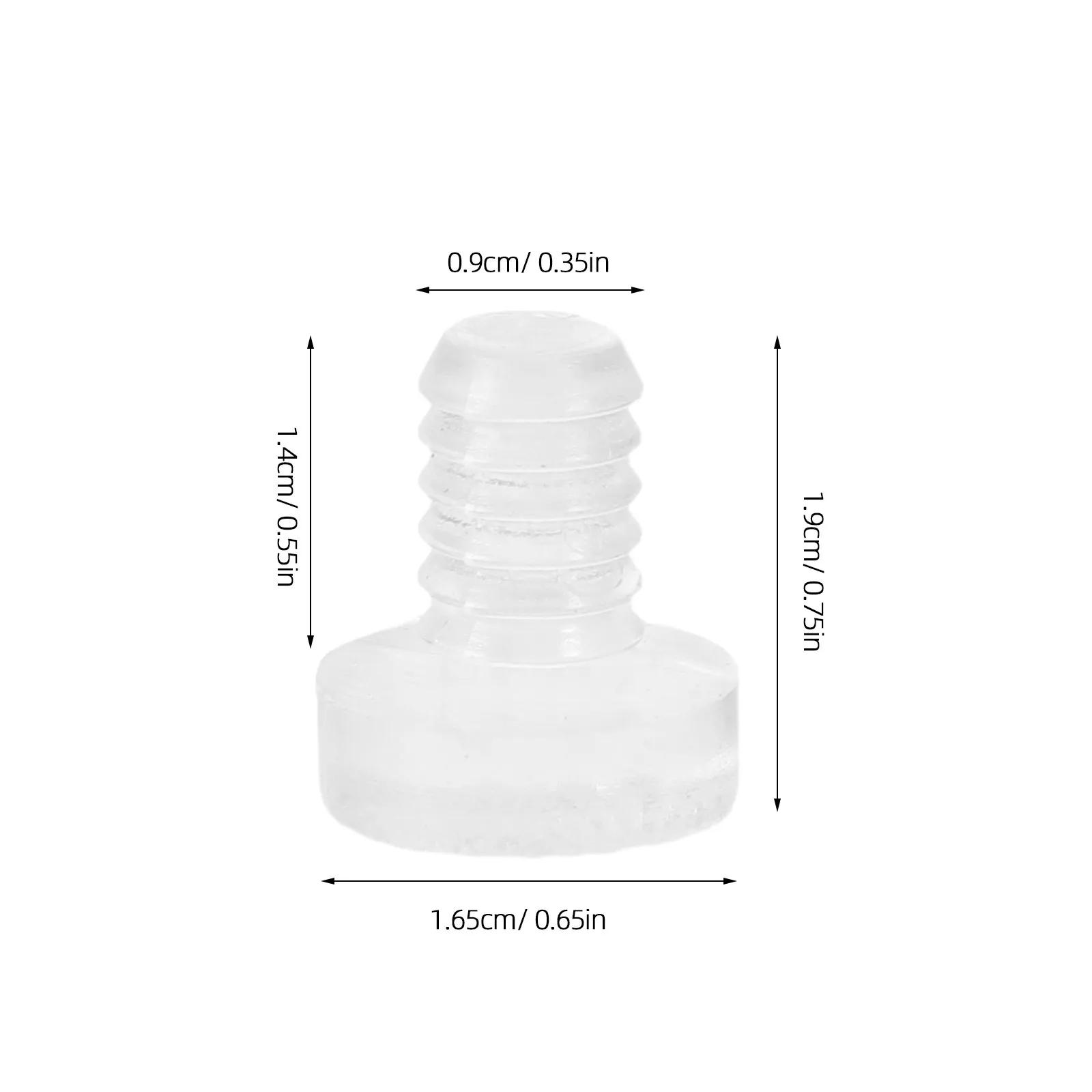 40Pcs Silent Rubber Cabinet Stoppers Clear Stem Non Slip Pads Glass Table Bumpers Drawer Sound Dampeners Furniture Protection
