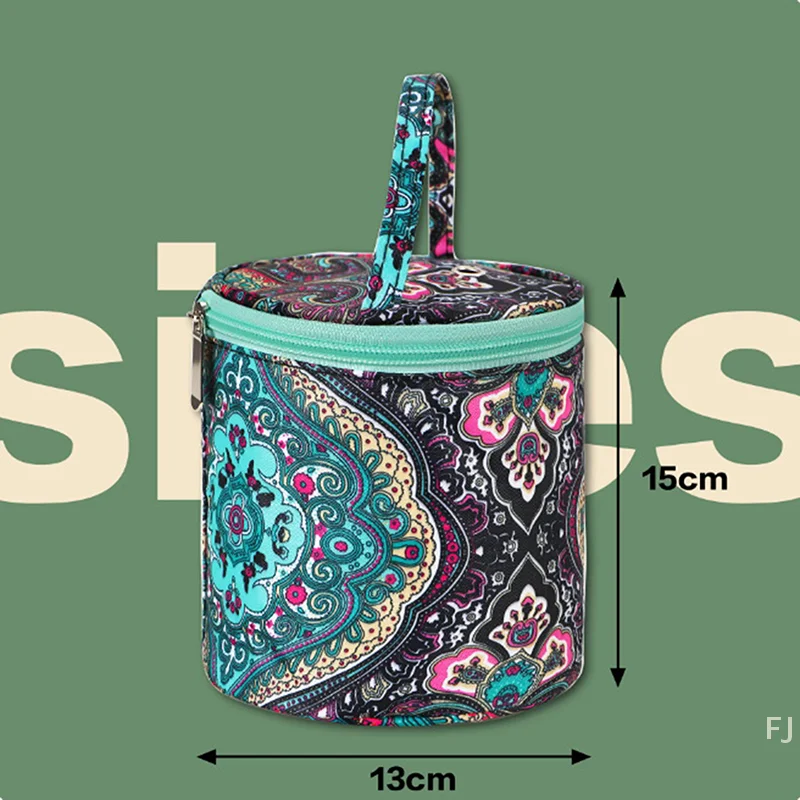 [YU] nouveau petit sac de rangement de fil vide fleurs de cajou sac fourre-tout à tricoter Portable voyage organiser stockage Crochet outils de couture