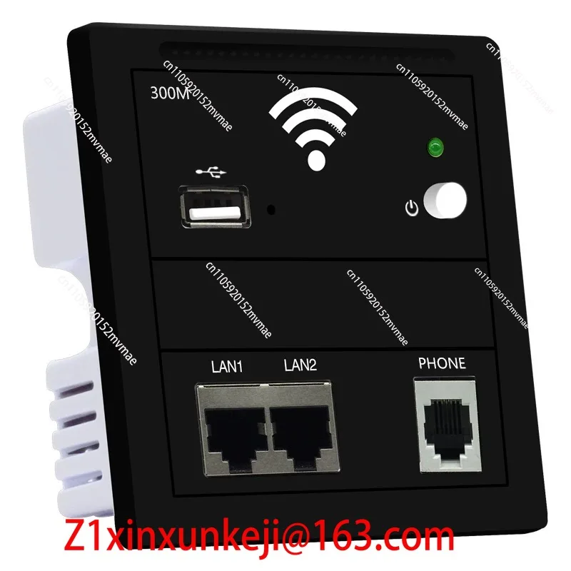 86 Type Dual Port Panel AP Hotel Guest Room Wall AP Guest POE Router Strong Electric Gigabit WIFI 6