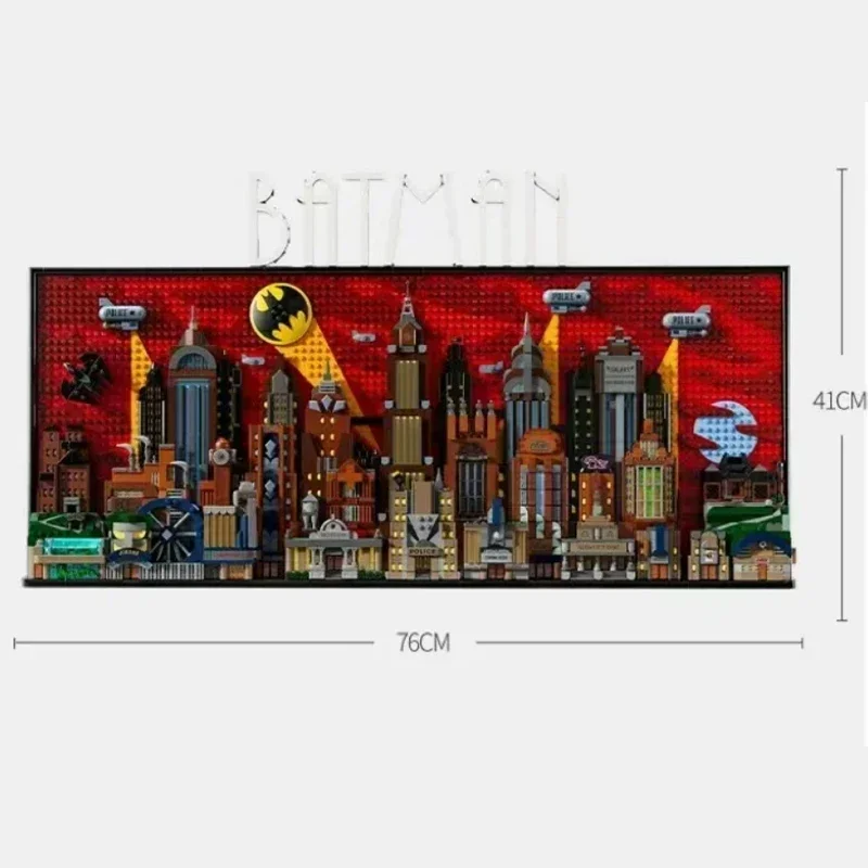 The Animated Series Gotham City Skyline importer nights Model, Jouets en briques d'assemblage, Cadeau pour garçon, Compatible 2024, 76271, Neuf, En stock