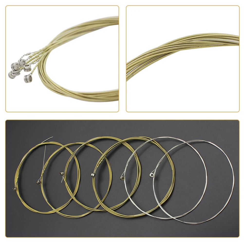 

6Pcs Guitar Strings Professional Replacement Universal Set Durable Clear Sound for Electric Guitar Musical Accessories