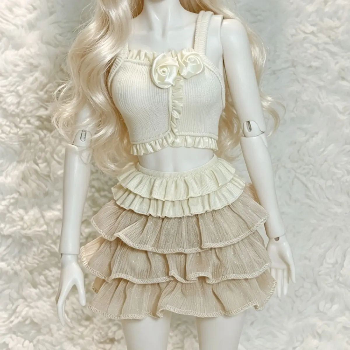 1/4 1/3 Bjd Doll Clothes Fashion Sexy Strap+Cute Cake Skirt Set Girl Toy Dress Up Game Fashion Doll Accessories No Doll