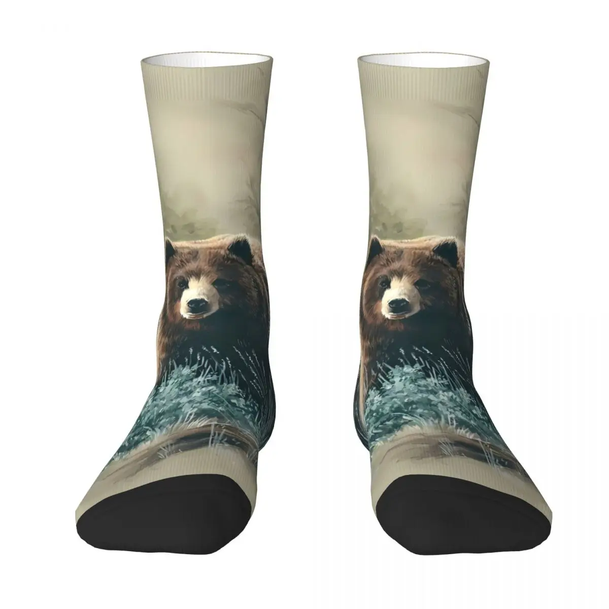Raccoon Sock Printed Man Polyester