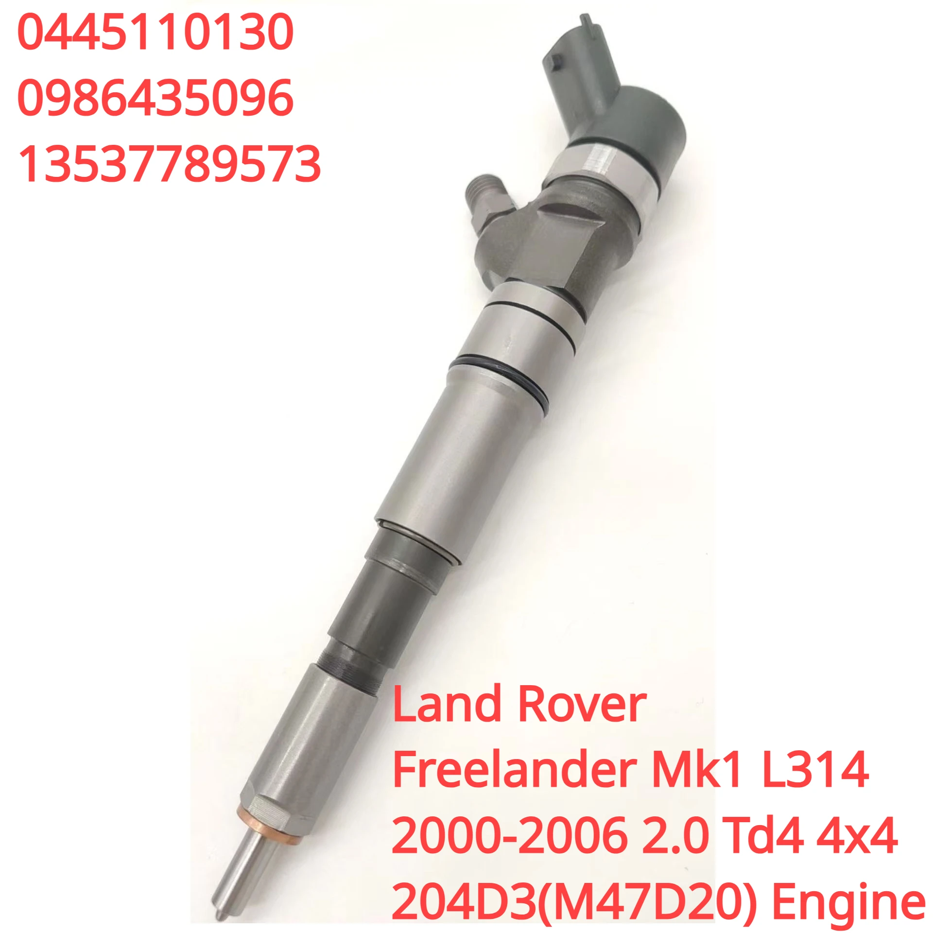 0445110130 0986435096 New Diesel Fuel Injector Nozzle For Land Rover Freelander Mk1 L314 2000-2006 2.0 Td4 4x4 13537789573