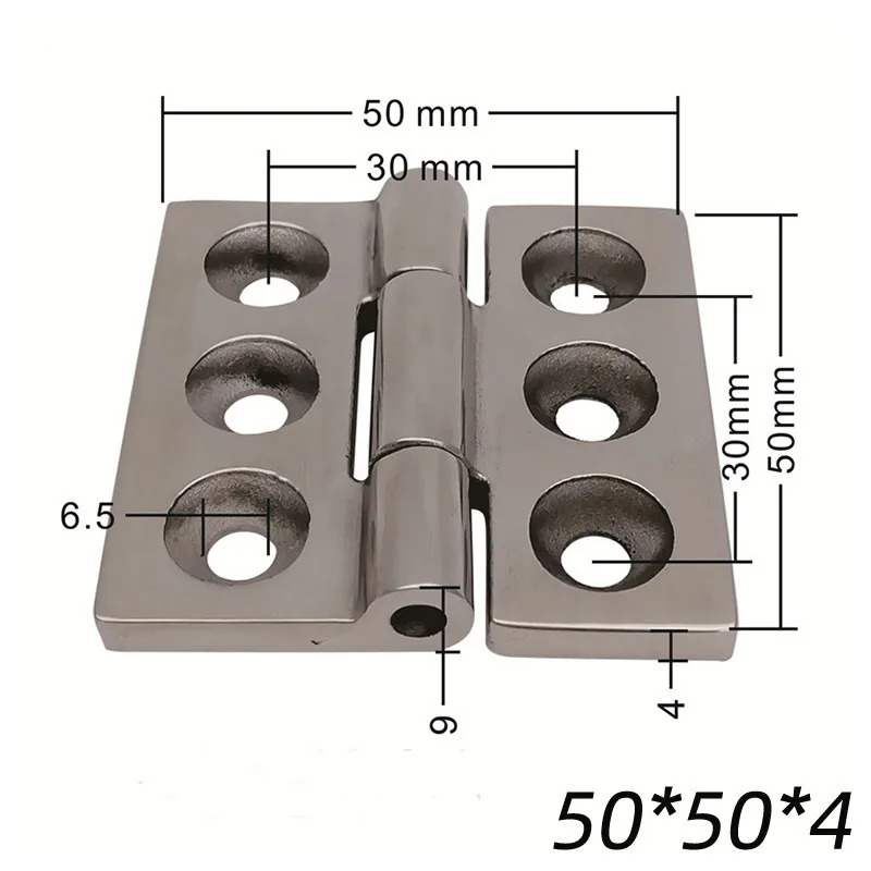 304 Stainless Steel Heavy-Duty Hinge Thickened Weldable Industrial Machinery Equipment Chassis  4pcs