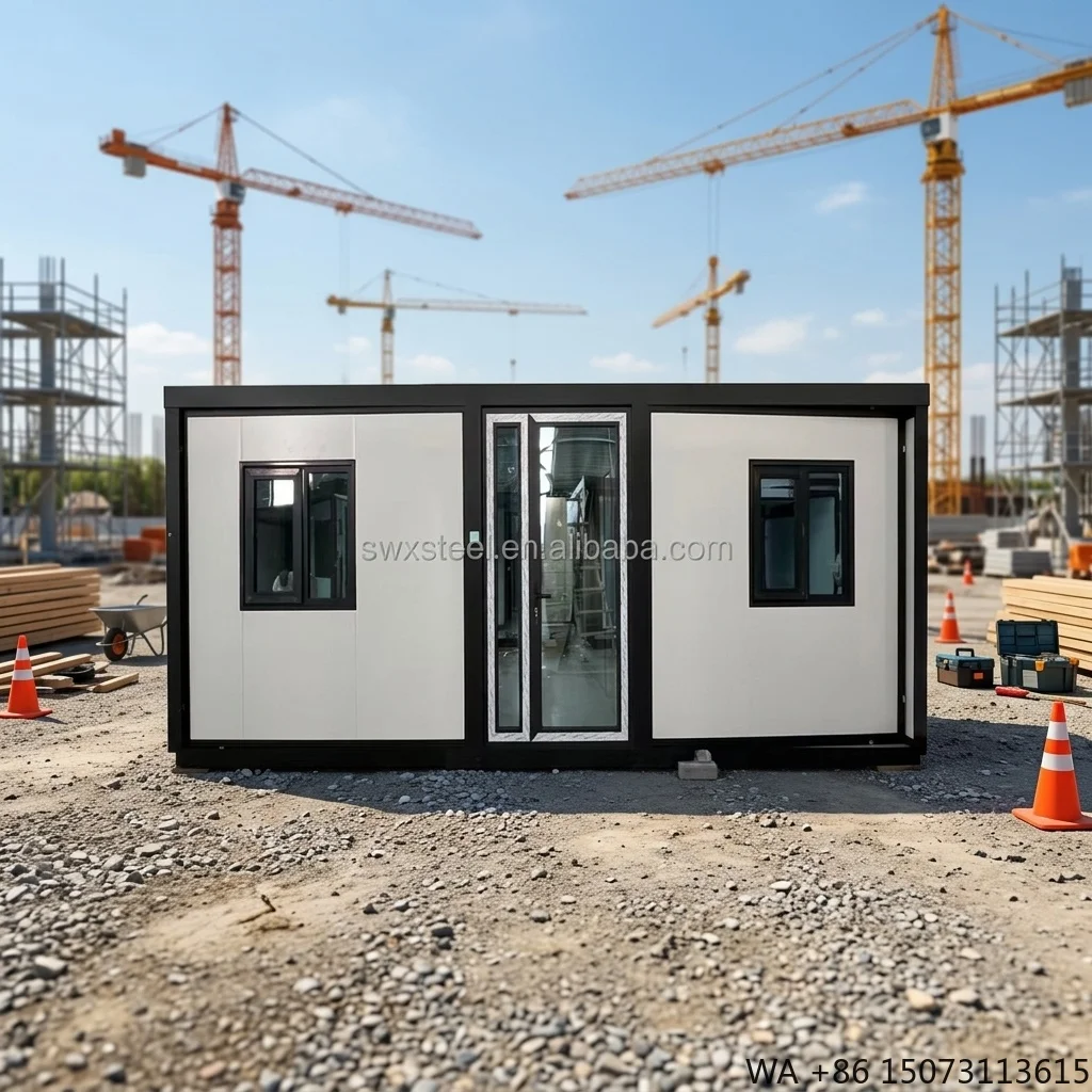 Modern 20FT/40FT Prefabricated Steel Expandable Container House with Bathroom and Kitchen for Villa Office
