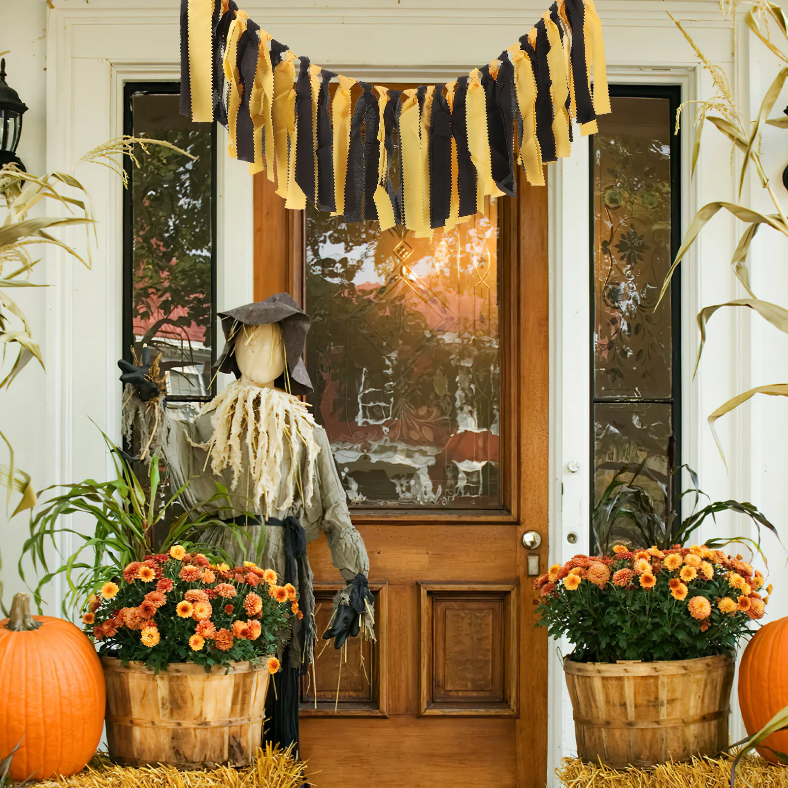 

Halloween Cloth Flags Bunting Party Decoration 2m Waterproof Indoor Outdoor Banner Garland Birthday Supplies