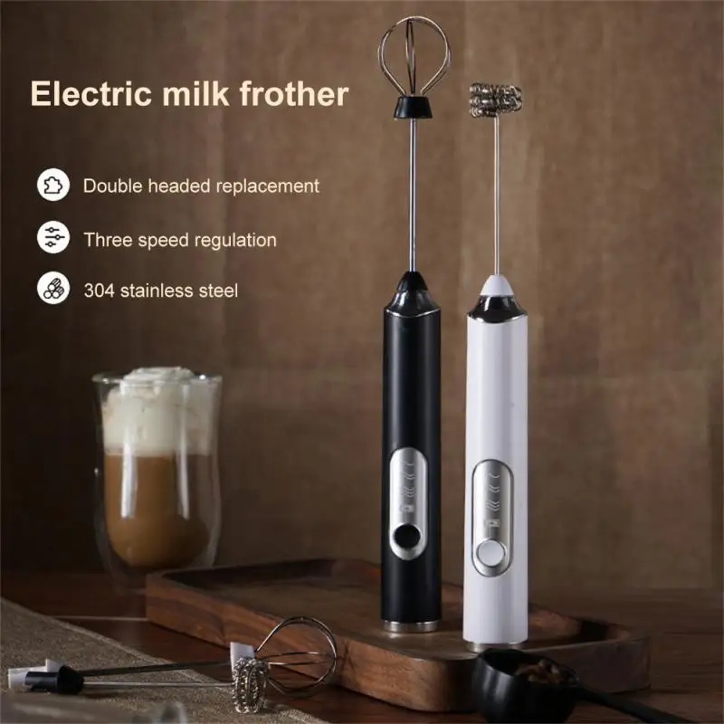 Wireless Electric Milk Frother Whisk Egg Beater USB Rechargeable