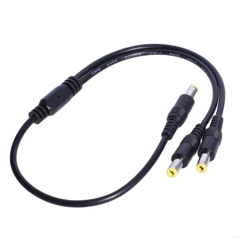 5.5mmx2.1mm  Power Supply Splitter Cable Cord, Y Splitter Adapter Wire,2 Way 