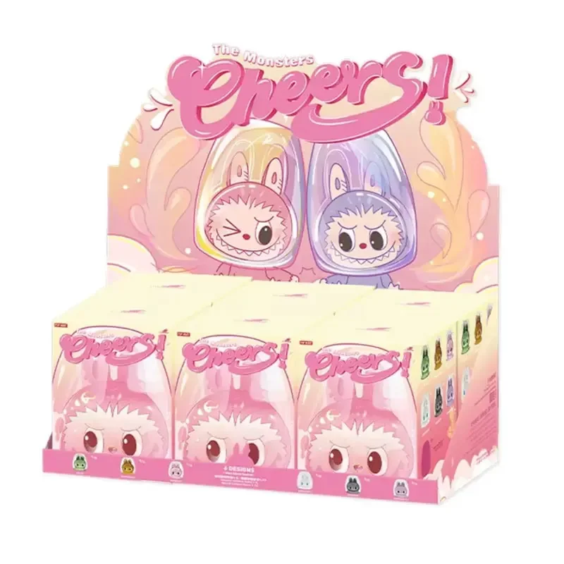 Labubu The Monsters Cheers シリーズ カップ ブラインドボックス 二重層ガラスカップ かわいいウォーターカップ 手作り装飾モデル 誕生日プレゼント